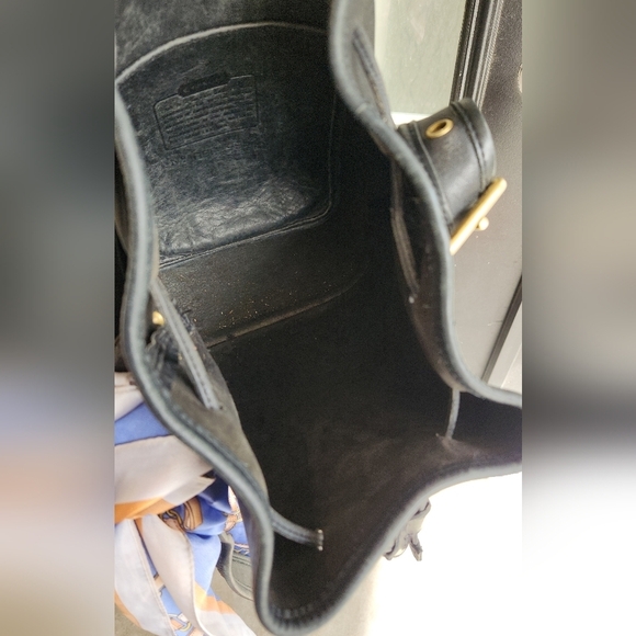 Vintage‎ Coach 9952 Lula's Legacy Black Leather Bucket Bag - Picture 11 of 11